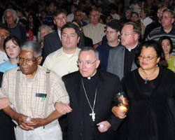 Every Catholic, whether you're famous or anonymous ... has a responsibility to be faithful to what our Church believes about human life, and we believe human life is sacred and precious from the moment of conception, Image of Every Catholic, whether you're famous or anonymous ... has a responsibility to be faithful to what our Church believes about human life, and we believe human life is sacred and precious from the moment of conception,