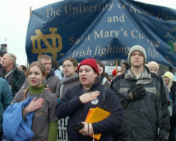 The social justice issue of our day is the deliberate, legal attack on the most vulnerable members of society, the unborn. To award a Notre Dame law degree to a lawyer and politician who has used the law to deny equality to the unborn diminishes the value of the degree itself. Image of The social justice issue of our day is the deliberate, legal attack on the most vulnerable members of society, the unborn. To award a Notre Dame law degree to a lawyer and politician who has used the law to deny equality to the unborn diminishes the value of the degree itself.