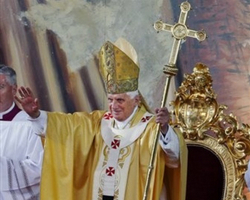 The Holy Father encouraged the Christians in the Holy Land with these words: I hope my presence here is a sign that you are not forgotten, that your persevering presence and witness are indeed precious in God’s eyes and integral to the future of these lands. Image of The Holy Father encouraged the Christians in the Holy Land with these words: I hope my presence here is a sign that you are not forgotten, that your persevering presence and witness are indeed precious in God’s eyes and integral to the future of these lands.
