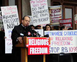 The action taken by the Bishops and the faithful in Connecticut showed faith, courage and good citizenship. It is a model for the Church throughout the Nation. Image of The action taken by the Bishops and the faithful in Connecticut showed faith, courage and good citizenship. It is a model for the Church throughout the Nation.
