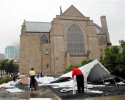The presiding bishop of the Evangelical Lutheran Church in America is elected to a six-year term by the Churchwide Assembly.In August 2001, the Churchwide Assembly of the Evangelical Lutheran Church in America (ELCA) elected Mark S. Hanson to serve as presiding bishop. Image of The presiding bishop of the Evangelical Lutheran Church in America is elected to a six-year term by the Churchwide Assembly.In August 2001, the Churchwide Assembly of the Evangelical Lutheran Church in America (ELCA) elected Mark S. Hanson to serve as presiding bishop.