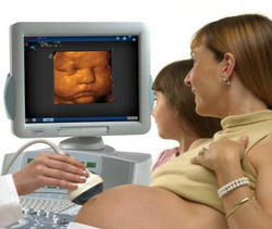According to an article in the Washington Examiner, between seventy and ninety-percent of 'abortion minded' mothers who see an ultrasound choose life, making this pre-natal portrait one of the most important allies of the unborn. Image of According to an article in the Washington Examiner, between seventy and ninety-percent of 'abortion minded' mothers who see an ultrasound choose life, making this pre-natal portrait one of the most important allies of the unborn.