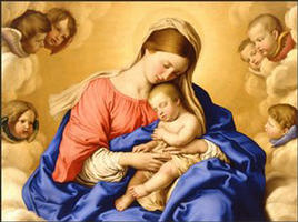 She offered herself, completely with all the love of which she was capable, for a child, whom she offers to all of us. In this most holy way, her sorrows are joined to those of the Redeemer whom she bore for the whole world. They together now share His throne, a mystery of love forged from the secret place of royal humility. Image of She offered herself, completely with all the love of which she was capable, for a child, whom she offers to all of us. In this most holy way, her sorrows are joined to those of the Redeemer whom she bore for the whole world. They together now share His throne, a mystery of love forged from the secret place of royal humility.