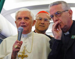 Pope Benedict XVI: 'I would say that normally it is the creative minorities that determine the future, and in this sense the Catholic Church must understand itself as a creative minority.' Image of Pope Benedict XVI: 'I would say that normally it is the creative minorities that determine the future, and in this sense the Catholic Church must understand itself as a creative minority.'
