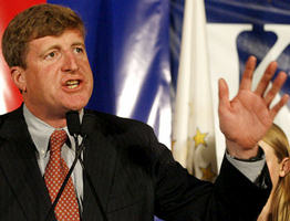 (Congressman Patrick Kennedy and Uncle Teddy) Image of (Congressman Patrick Kennedy and Uncle Teddy)