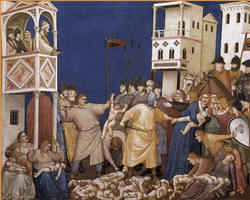 Every child killed by voluntary abortion in our own age is a Holy Innocent. Every politician who supports this killing, implicitly or explicitly, carries on the evil act of Herod. Image of Every child killed by voluntary abortion in our own age is a Holy Innocent. Every politician who supports this killing, implicitly or explicitly, carries on the evil act of Herod.