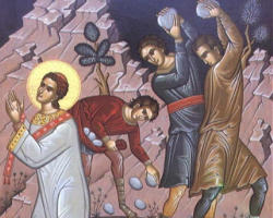 Yesterday we celebrated the birth in time of our eternal King. Today we celebrate the triumphant suffering of his soldier.Yesterday our king, clothed in his robe of flesh, left his place in the virgin’s womb and graciously visited the world. Today his soldier leaves the tabernacle of his body and goes triumphantly to heaven. Image of Yesterday we celebrated the birth in time of our eternal King. Today we celebrate the triumphant suffering of his soldier.Yesterday our king, clothed in his robe of flesh, left his place in the virgin’s womb and graciously visited the world. Today his soldier leaves the tabernacle of his body and goes triumphantly to heaven.