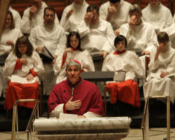 Archbishop Jerome E. Listecki was installed as the 11th Bishop of that Diocese on January 4, 2010, the feast of the first American born Saint, Elizabeth Ann Seton. In the packed Cathedral of St. John the Evangelist, in the company of four cardinals, dozens of Bishops and hundreds of his faithful, he gave an inspiring homily which revealed the depth of his faith, the quality of his theological training and the sincerity of his love for Christ and His Church. Image of Archbishop Jerome E. Listecki was installed as the 11th Bishop of that Diocese on January 4, 2010, the feast of the first American born Saint, Elizabeth Ann Seton. In the packed Cathedral of St. John the Evangelist, in the company of four cardinals, dozens of Bishops and hundreds of his faithful, he gave an inspiring homily which revealed the depth of his faith, the quality of his theological training and the sincerity of his love for Christ and His Church.