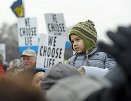 Ernest Garcia, a seminarian at the Archdiocese of Philadelphia, pauses before taking part in the annual March for Life, Friday, Jan. 22, 2010. Image of Ernest Garcia, a seminarian at the Archdiocese of Philadelphia, pauses before taking part in the annual March for Life, Friday, Jan. 22, 2010.