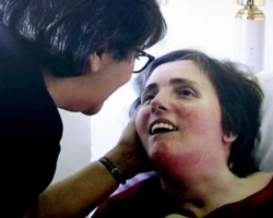 Terri's brother Bobby after the death of his beloved sister. Image of Terri's brother Bobby after the death of his beloved sister.