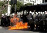 Riots which broke out in Greece as the Nation struggles to avoid an economic collapse. Image of Riots which broke out in Greece as the Nation struggles to avoid an economic collapse.