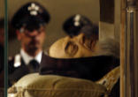 Padre Pio in death. Image of Padre Pio in death.