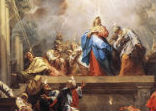 The gift of the Spirit at Pentecost Image of The gift of the Spirit at Pentecost