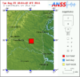 A powerful earthquake struck Virginia at 2:04 PM EDT. Image of A powerful earthquake struck Virginia at 2:04 PM EDT.