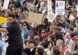 Protesters at Occupy Chicago. Image of Protesters at Occupy Chicago.