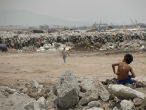 The mountains of trash that make up Bordo Poniente have grown for decades. Image of The mountains of trash that make up Bordo Poniente have grown for decades.