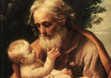 St. Joseph gazes into the eyes of eternity come to rest in a human babe. There he ponders the greatness of his vocation. There too is unveiled the sanctity and dignity of every human person. Image of St. Joseph gazes into the eyes of eternity come to rest in a human babe. There he ponders the greatness of his vocation. There too is unveiled the sanctity and dignity of every human person.