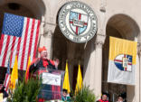 Cardinal Dolan speaks at CUA commencement Image of Cardinal Dolan speaks at CUA commencement