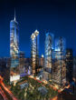 An artist's rendition of the final look of the WTC complex. The new WTC will be completed in 2013. Image of An artist's rendition of the final look of the WTC complex. The new WTC will be completed in 2013.