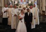 James and Whitney, Bishop Daniel Flores (Brownsville - a very beloved Corpus Christi priest), Fr. James Farfaglia, Fr. Richard Libby, Fr. Peter Elizardo and Fr. Skip Negley at Annunciation Parish in Houston two years ago.
Image of James and Whitney, Bishop Daniel Flores (Brownsville - a very beloved Corpus Christi priest), Fr. James Farfaglia, Fr. Richard Libby, Fr. Peter Elizardo and Fr. Skip Negley at Annunciation Parish in Houston two years ago.