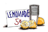 A lemonade stand will teach kids about business and responsibility while keeping them occupied. Just check the spelling on the signage... Image of A lemonade stand will teach kids about business and responsibility while keeping them occupied. Just check the spelling on the signage...