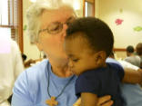 Volunteers work side-by-side with the Sisters of Bon Secours to assist the poor of innercity Baltimore by serving in a soup kitchen, women's resource center, a community garden and within senior housing. Image of Volunteers work side-by-side with the Sisters of Bon Secours to assist the poor of innercity Baltimore by serving in a soup kitchen, women's resource center, a community garden and within senior housing.
