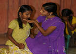 Mother showing compassion to her daughter Image of Mother showing compassion to her daughter