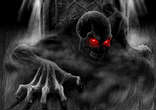 Demon Ghost with Red Eyes. Image of Demon Ghost with Red Eyes.