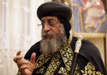 Pope Tawadros II spoke out against Morsi and warned about the collapse of Egyptian society. Image of Pope Tawadros II spoke out against Morsi and warned about the collapse of Egyptian society.