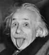 Albert Einstein in a candid photo op. Image of Albert Einstein in a candid photo op.
