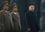 Kim Jong Un looks displeased. Image of Kim Jong Un looks displeased.