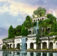 The Hanging Gardens are one of the seven wonders of the ancient world. Image of The Hanging Gardens are one of the seven wonders of the ancient world.