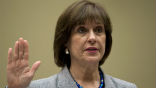 Lois Lerner swears to plead the fifth. Image of Lois Lerner swears to plead the fifth.
