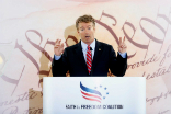 Rand Paul addresses the conference. Image of Rand Paul addresses the conference.