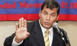 President of Ecuador, Rafael Correa. Image of President of Ecuador, Rafael Correa.