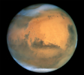 Mars once had an oxygen-rich atmosphere which is why the planet is covered in rust. Image of Mars once had an oxygen-rich atmosphere which is why the planet is covered in rust.