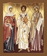 Jesus with Martha and Mary Image of Jesus with Martha and Mary