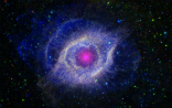 Smaller stars than the one just discovered are forming in the more picturesque Helix nebula. From these clouds of dust and gas, created by the explosions of larger stars, new stars form attended by heavy elements, planets, and possibly life. Image of Smaller stars than the one just discovered are forming in the more picturesque Helix nebula. From these clouds of dust and gas, created by the explosions of larger stars, new stars form attended by heavy elements, planets, and possibly life.