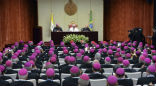 The Pope called upon bishops to get out into the streets to meet the people where they are. Image of The Pope called upon bishops to get out into the streets to meet the people where they are.