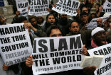 Militant Muslims have a vision of a future that includes neither freedom, nor you. Image of Militant Muslims have a vision of a future that includes neither freedom, nor you.