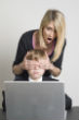 The report recommends that parents supervise their children's online activities. Image of The report recommends that parents supervise their children's online activities.