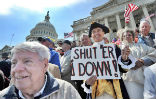 Some citizens have actually rallied for a shutdown as a way to reduce rampant government spending. Image of Some citizens have actually rallied for a shutdown as a way to reduce rampant government spending.