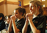 Catholics pray reverently. Image of Catholics pray reverently.