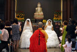Taiwan saw its first gay marriage in 2012, although such marriages are not sanctioned by the state. Image of Taiwan saw its first gay marriage in 2012, although such marriages are not sanctioned by the state.