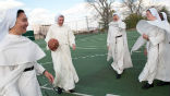 Studies show that those living religious vocations tend to be happier than the general public at large. Image of Studies show that those living religious vocations tend to be happier than the general public at large.