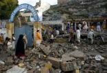 A school bombed in Pakistan. Such attacks are common in that country. Image of A school bombed in Pakistan. Such attacks are common in that country.