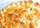 Pie crust is flakier if frozen before use. Image of Pie crust is flakier if frozen before use.