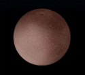 Many of the distant worlds appear pink, likely because of their icy composition. Image of Many of the distant worlds appear pink, likely because of their icy composition.