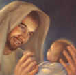Saint Joseph's love for Jesus is worth of commemoration. Image of Saint Joseph's love for Jesus is worth of commemoration.