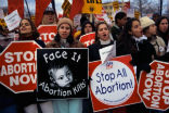 Pro-life protesters in Texas rally in support of the new law. Image of Pro-life protesters in Texas rally in support of the new law.